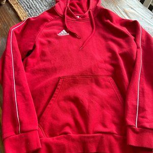 Mens Adidas Red Hoodie
